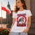 KOSZULKA DAMSKA PATRIOTYCZNI ŁAPY PRECZ